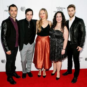 Frankie Alverez, Luke Lucurcio, Robin Rose Singer, Shara Ashley Zeiger, and Luke Guldan on the red carpet for the premiere of 