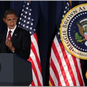 Reggie Brown as President Obama Website Photo