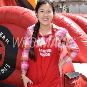 Tina Q. Nguyen at End of Summer Block Party at the Los Angeles Mission 2014