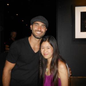 Actress Tina Q Nguyen and MTVs Teen Wolf actor Tyler Hoechlin attends the Lost in Kostko concert at the Roxy Theater in Los Angeles on September 9 2012