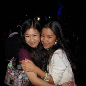 Tina Q Nguyen and actress Tiffany Espensen at the Dream Magazine Winter Wonderland Party 2011