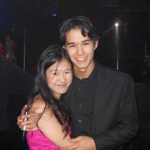 Tina Q Nguyen and actor/singer Booboo Stewart at the Youth Rocks Awards 2011 at Avalon Hollywood.