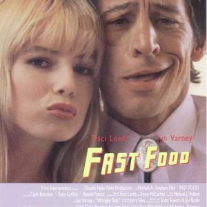 Traci Lords and Jim Varney in Fast Food 1989