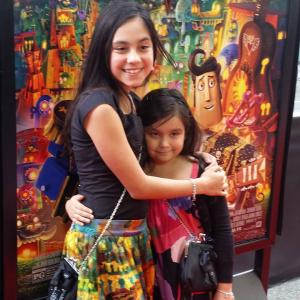 Genesis Ochoa with her little sister and fellow actress, Melany Ochoa.
