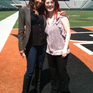 The Talk Holly Robinson Peete and me inside Paul Brown Stadium!