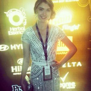 Rachel Brett at the 56th Grammy Awards after party