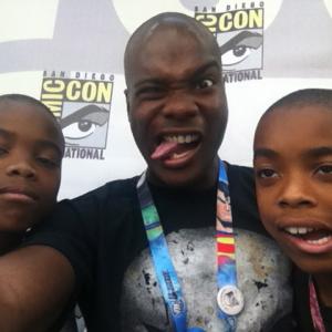 Silly time with the boys after my promo at Comic Con