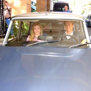 Dove Cameron as Charlotte Jane with Simon Baker on The Mentalist