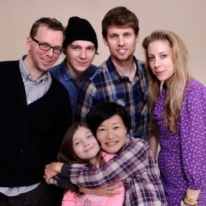 For Ellen photo shoot with co-stars John Heder and Paul Dano. Also pictured is writer/director So Yong Kim with her husband Bradley Rust Gray and producer Jen Gatien.
