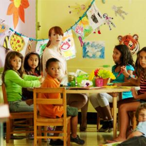 Classroom scene from Teacher of the Year filmed August 2011