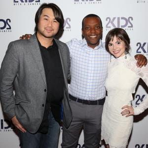 Wilson Tang, Demetrius Wren and Christina Wren at the New York screening of 