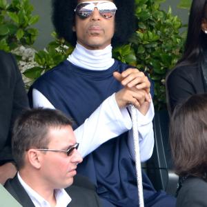 Singer Prince attend the Roland Garros French Tennis Open 2014 - Day 9 on June 2, 2014 in Paris, France.