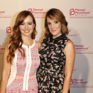 Ahna O'Reily and Jen Zaborowski at Planned Parenthood fundraiser, Los Angeles.