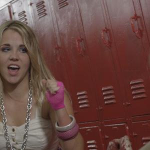 Morgan Tyler as Hilary in the film Getting Schooled