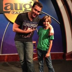 Dane Cook and Ryan Veronick at the Laugh Factory
