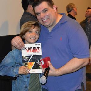 Ryan Veronick with director Christopher Folino at the Sparks Screening.