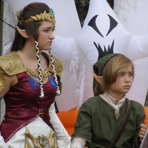 Ryan Veronick and his sister Kendall as Zelda and Link from Twilight Princess. Ryan's 14 years old sister Kendall Veronick made both of these costumes.