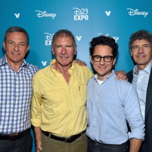 Harrison Ford JJ Abrams Alan Horn and Robert A Iger