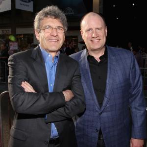 Kevin Feige and Alan Horn at event of Skruzdeliukas (2015)