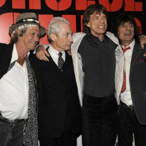 Mick Jagger Keith Richards Charlie Watts and Ronnie Wood at event of Shine a Light 2008