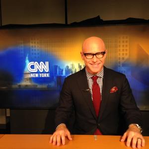 On the set of CNN in New York.