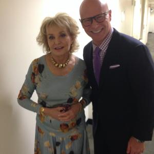 With the iconic Barbara Walters after my appearance on The View