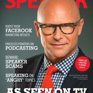 On the cover of the May 2014 issue of SPEAKER magazine