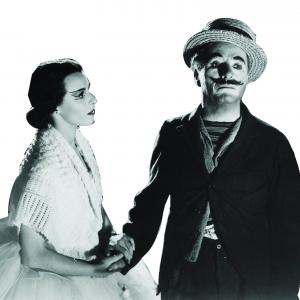 Still of Charles Chaplin and Claire Bloom in Limelight 1952