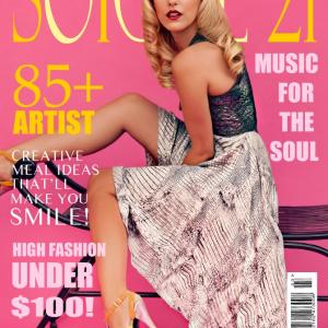 Carmen Corcoz on the cover of Soigne 21 Magazine