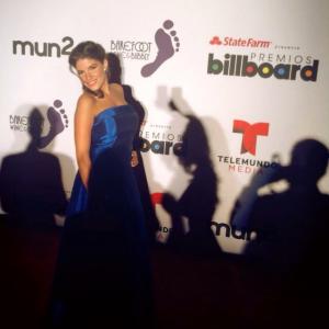 At the Latin Billboards Red Carpet. Telemundo NBC