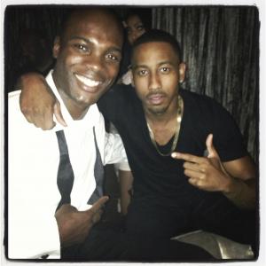 Setting Hollywood on fire for my birthday with my brother Brandon T. Jackson.