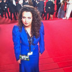 Deborah Dominguez at Red Carpet Event for Cannes Festival Talent Corner 2013
