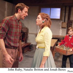 as Johnny Keating in Corktown57 Odyssey Theatre Los Angeles. Pictured with mom Natalie Britton and dad John Ruby.