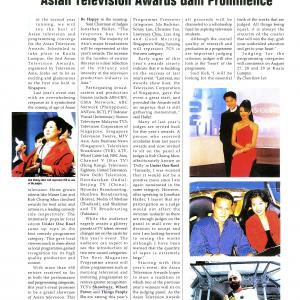 Joining Showbuzz was a blast. We scored our first ever Asian Television Awards nominations: me for best entertainment presenter and another for best entertainment program in Asia.
