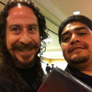 Hugo Matz with Mr Ari Lehman the very first Jason Voorhees on Friday the 13th 2013