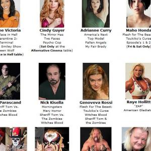 on the offical guest list for Chiller Theatre Horror Expo: I had an amazing weekend as an official guest at Chiller Theatre Expo. I would like to take a moment to thank all my fans, my fellow actors, the talented directors I have work with, and of course