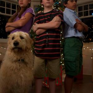 Still of Cassidy Mack with Karan Brar and Bryson Sams in CHILLY CHRISTMAS