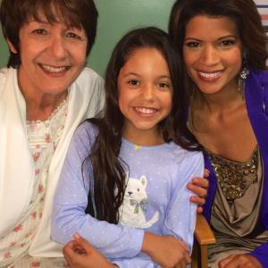 With Ivonne Coll and Andrea Navedo on the set of Jane the Virgin