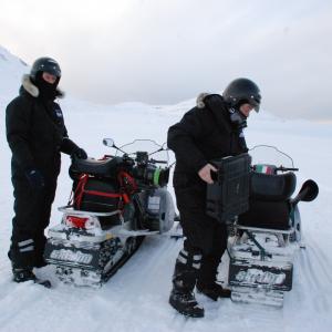 Director Orlandini and producer David Bush - North Pole