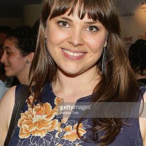Actress Rachel Casparian attends the dance of the holy ghosts a play on memory Benefit Performance at Samuel J Friedman Theatre on May 12 2014 in New York City