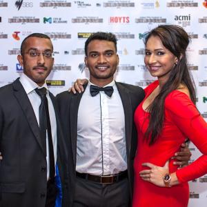 Kailas Prasannan, Newnest Addakula and Sharon Johal at the Finalist Films Screening Event at the Western Union Short Film Competition (Indian Film Festival of Melbourne 2013)