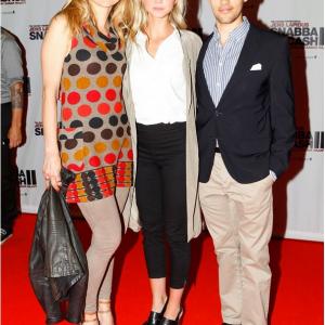 Actress Lisa Werlinder left actress Anna strm middle and actor Simon Settergren right at the gala premiere of Easy Money Hard to Kill