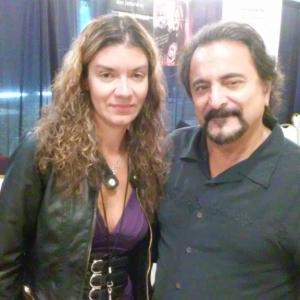 With fellow guest Tom Savini at Mr Hush 2: Weekend of Fear