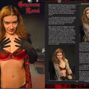 May/June issue of Malevolent Magazine featuring Genoveva Rossi