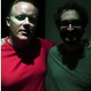 Dan Murphy & Jay Duplass at the Austin Film Society Moviemaker Dialogue event for Jay Duplass