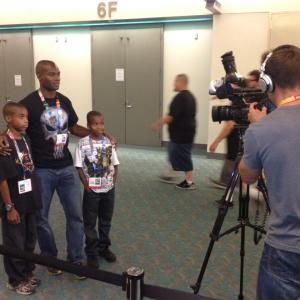 Interview with my sons at Comic-Con.