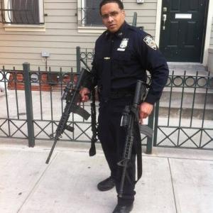 Carl Ducena NYPD Officer Carl on set carlducena onset actor nyc