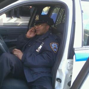 Carl Ducena on set in NYC NYPD carlducena actor