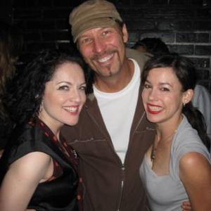 JENNIFER JEAN with screenwriter W. PETER ILIFF and CHRISTI WALDON at the 2-year Anniversary Party for POINT BREAK LIVE!
