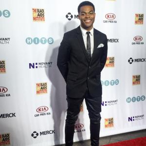 Joshua Triplett at the Black Aids Institute Red Carpet event, Heroes In The Struggle head at the Directors Guild of America.